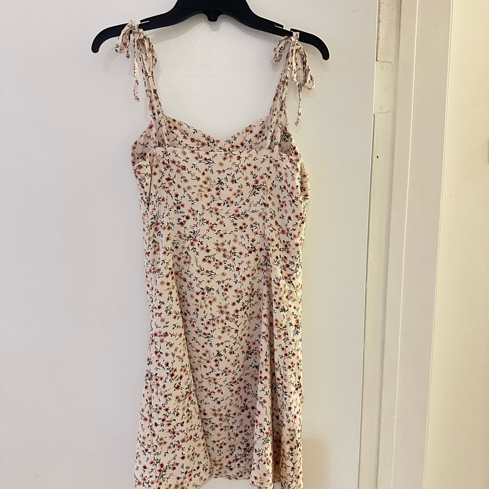 Floral Tie-Strap Dress